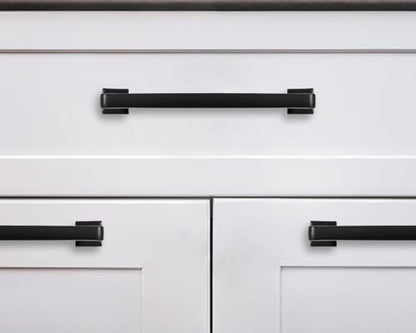 khtumeware 20 Pack Matte Black Cabinet Pulls, 3-3/4 Inch(96mm) Hole Centers Cabinet Handles Kitchen Hardware Straight Bar for Cabinets and Drawer Pulls - color: Matte Black, size: 3-3/4"(96mm) Hole Center, style: 20-pack