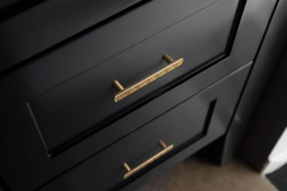 Goo-Ki 3-3/4 Inch（96mm） Hole Centers Luxurious & Sturdy Zinc Alloy Cabinet Handls,Champagne Bronze Cabinet Pulls for Kitchen,Drawer,Cupboard & Wardrobe,6 Pack - color: Champagne Bronze, size: 3.8 inch (96 mm) Hole Centers, style: Pulls With No Backplate