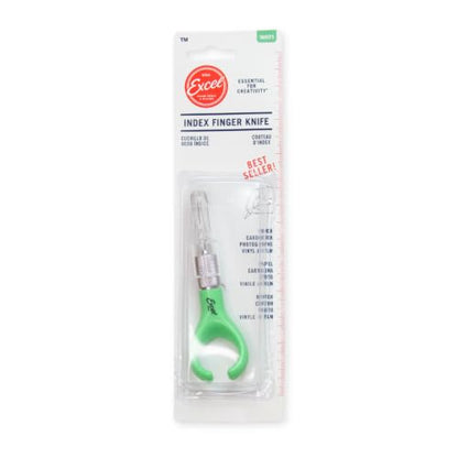 K71 Fingertip Craft Knife, 7-Inch Ergonomic, Finger Loop, Teal - color: Teal