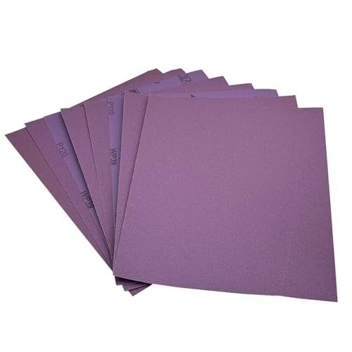 120 Grit Wet Dry Sandpaper, 10pcs 9 x 11 Inch Sanding Sheets - style: Grit 120