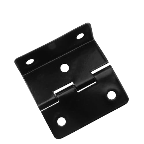 4PCS Black Five-Hole Folding Hinge Shutter Hinge for Chest, Cabinet, Furniture