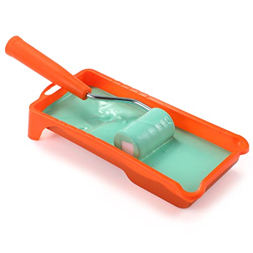 2" Foam Paint Roller with Frame Mini Paint Roller Cover Refills