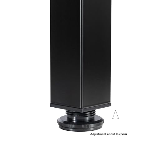 LCSDLHLSY 30 Inch Square Metal Table Legs,DIY Furniture Legs,Black Set of 4 - size: 30 Inch