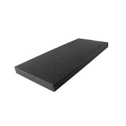 FoamRush 5" x 24" x 48" Charcoal High Density Upholstery Foam Cushion (Upholstery Sheet, Foam Padding, Seat Replacement, Chair Cushion Replacement, Square Foam, Wheelchair Seat Cushion) Made in USA - color: Charcoal Foam, size: 5" x 24" x 48"
