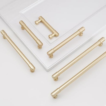 10 Pack 7-1/2 Inch(192mm) Kitchen Cabinet Handles Brushed Gold Cabinet Pulls Alloy Drawer Pulls Solid Cabinet Hardware - color: Brushed Gold, size: 7-1/2'' Hole Center(192mm)