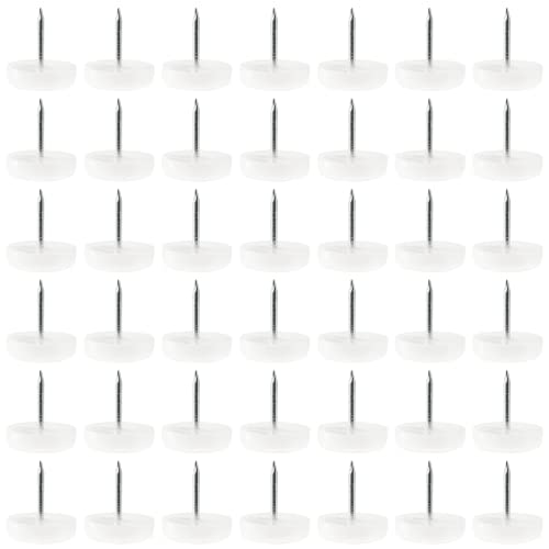 18mm Nail On Furniture Sliders, Round Nylon Chair Feet Glides - size: 18mm