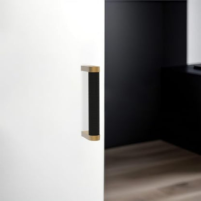 10 Pack Matte Black and Champagne Bronze Cabinet Pulls knurled 3 Inch Hole Centers Kitchen Cabinet Handles Drawer Pulls Cabinet Hardware - color: Black and Champagne, size: 3'' Hole Center(76mm)