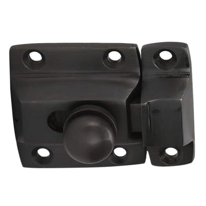 A29 Cabinet Latch, Solid Brass, Twist Knob Design, Oil Rubbed Bronze - color: Oil Rubbed Bronze