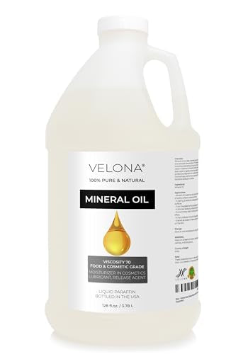 velona Mineral Oil 70 Viscosity NF - 1 Gallon / 128 fl oz, USP Grade - size: 7 Pound
