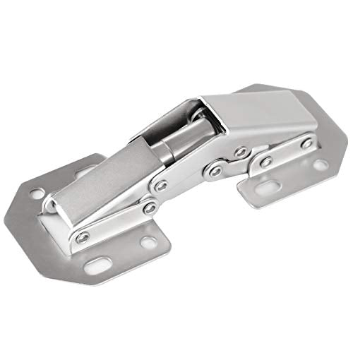 40-Pack Hidden Hinges for Cabinet Doors Frameless, Concealed Cabinet Hinge, 90 Degree Surface Mount Hinges - size: 40 Pack
