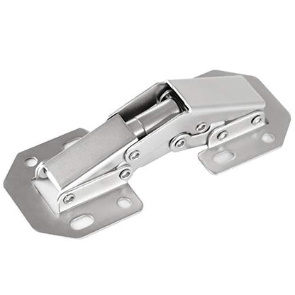 40-Pack Hidden Hinges for Cabinet Doors Frameless, Concealed Cabinet Hinge, 90 Degree Surface Mount Hinges - size: 40 Pack