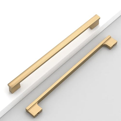 Champagne Bronze Cabinet Handles Kitchen Pulls 10 Inch 12 Pack - color: Champagne Bronze, size: 10 Inch Hole Center