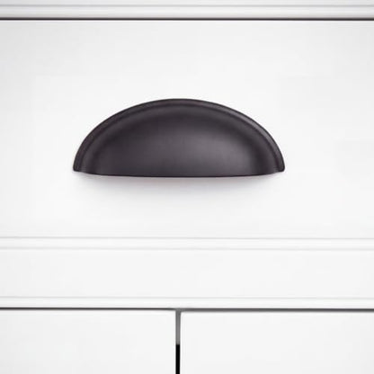 Ravinte Matte Black Cabinet Pulls Cup Drawer Handles, 3 Inch CC, 25 Pack - color: Matte Black