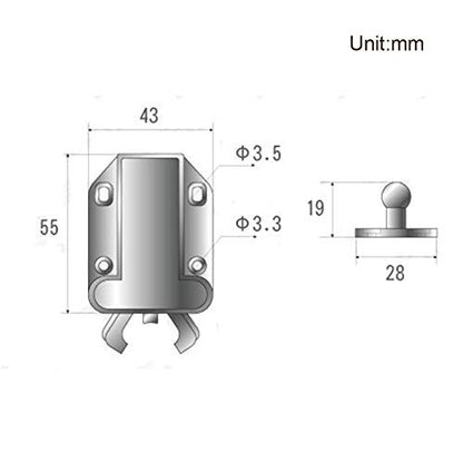 8 Pack Push Latch，Touch Latch Safe Push Latch，Rebound self-Locking Device，Open Catch Lock Drawer Cabinet Catch Touch Latch Cupboard Bedroom