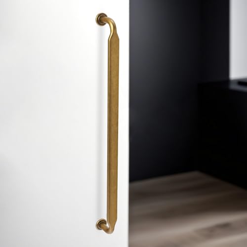 10 Pack 10 inch Antique Brass Kitchen Cabinet Handles - color: Antique Brass, size: 10'' Hole Center(254mm)