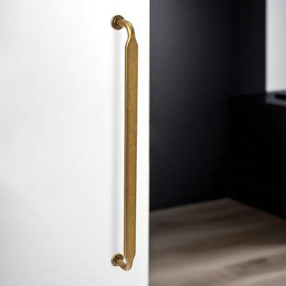 10 Pack 12-3/5 inch Antique Brass Kitchen Cabinet Handles - color: Antique Brass, size: 12-5/8'' Hole Center(320mm)