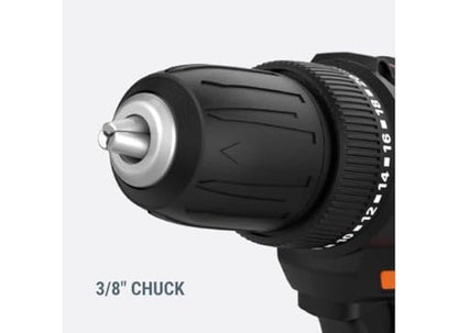 Worx 20V 3/8" Drill/Driver Power Share - WX100L (Battery & Charger Included) - style: 3/8" Cordless Drill & Driver (Battery & Charger Included)