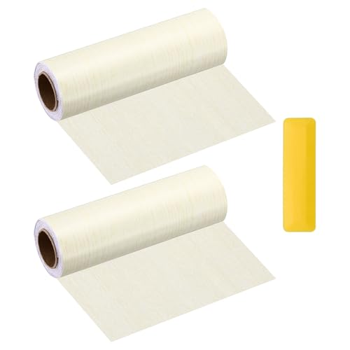 HARFINGTON Wood Grain Repair Tape 6" x16ft Self-Adhesive Repair Patch - color: White Oak, size: 6" x 16ft