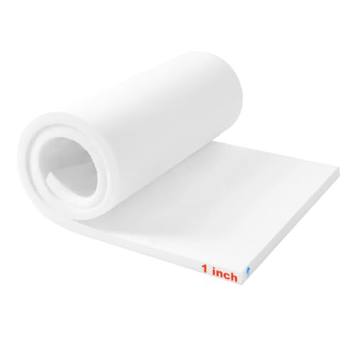 Upholstery Foam 1" x 24" x 72", 1PC High Density ﻿Foam Couch Padding - size: 1" x 24" x 72"