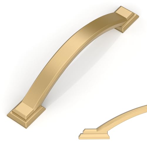 Amerdeco 10 Pack Champagne Bronze Cabinet Pulls 4" - color: Champagne Bronze, size: 4" hole center