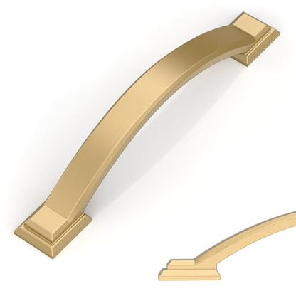 Amerdeco 10 Pack Champagne Bronze Cabinet Pulls 4" - color: Champagne Bronze, size: 4" hole center