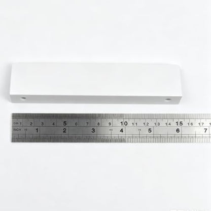 Edge Pull Handles, 5.9 Inch White, 5 Inch Spacing, 6Pcs - color: White, size: 150mm/5.9", style: Straight Edge