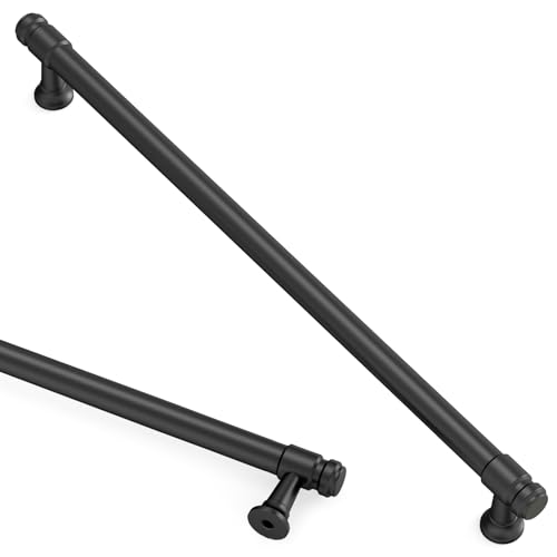 Asidrama 10 Pack 10 Inch Matte Black Kitchen Cabinet Handles - color: Matte Black, size: 10" Hole Center(254mm)