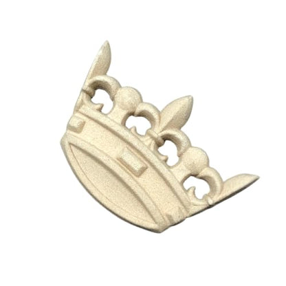 WoodUbend WUB0094 Pack of 5 Crowns Appliques - Heat Bendable & Flexible Wood Onlays 7x5cm - DIY Craft, Furniture & Home Decor - Easy to Apply & Paint - Versatile, Reusable & Durable Decorative Decals - size: WUB0094