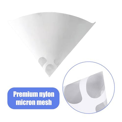 100PCS 100 Micron Paint Filter Strainers Paper Cone- Fine Nylon Mesh Paint Mixing Cup Strainer- Disposable Funnel Filter Spray Gun Sprayer Accessory Car Body Repair Paint Tools & Equipment