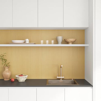 VEELIKE Light Wood Contact Paper for Countertops Peel and Stick Waterproof Wood Wallpaper for Table Cabinets Walls 15.7''x354'' Thick Wood Grain Contact Paper Self Adhesive Removable Wood Vinyl Wrap - size: 15.7'' x 354''