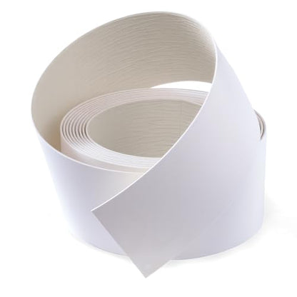 PVC Edge Banding 2 inch x 10ft Veneer Edge Banding White with Hot Melt Adhesive Pre - glued Iron on Edging Tape Trim for Cabinet Plywood Repairs and Furniture Restoration - size: 2 inch x 10ft