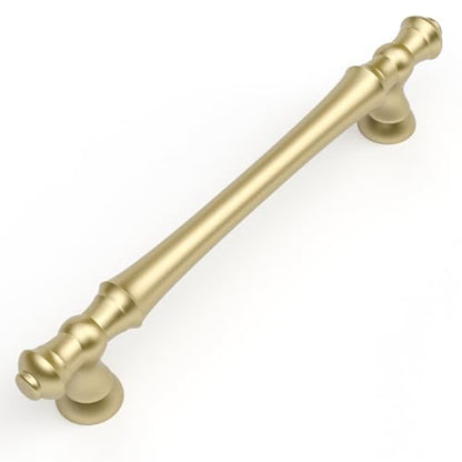 Amerdeco 10 Pack Brushed Gold Cabinet Pulls 5" - color: Brushed Gold, size: 5" hole center