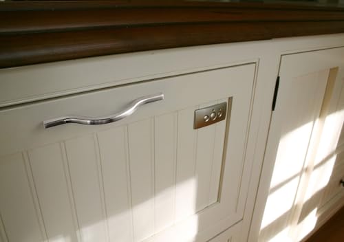 Goo-Ki Low Profile Satin Nickel Cabinet Pulls, Double Hole Centers (3.8''/5'') Zinc Alloy Handle for Drawer Cupboard Wardrobe,6 Packed… - color: Satin Nickel, size: 3.8'/5'' Hole Centers