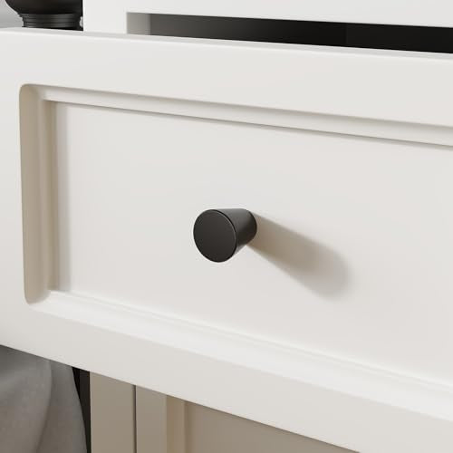 homdiy 10 Pack Black Drawer Knobs Black Knobs for Cabinets - color: Black