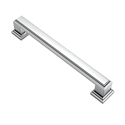 Alzassbg 5" Polished Chrome Cabinet Pulls and Handles 10 Pack, AL3071CP - color: Polished Chrome, size: 5" Hole Center