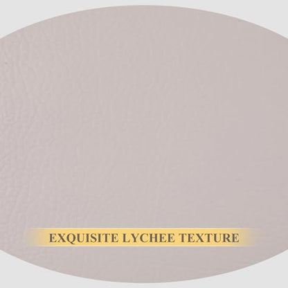 Faux Leather 0.7mm Upholstery Fabric by the Yard 55x72 Inch Beige - color: Beige, size: Pre Cut 2 Yard