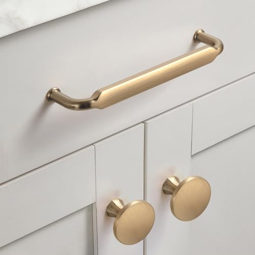 Goo-Ki 6 Pack 3 in (76mm) Hole Center Cabinet Pulls Champagne Bronze Zinc Alloy Kitchen Drawer Pulls Drawer Handles 3.45 Inch Length 2202-UBR-76 - color: Champagne Bronze, size: 3 Inch Hole Centers