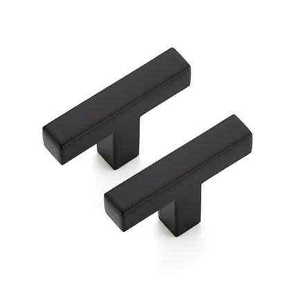 Ravinte Matte Black Cabinet Handles Solid Cabinet Pulls Single Hole, 5 Pack - color: Black, size: Single Hole