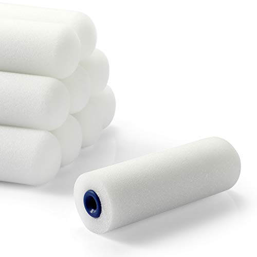 KUPOO 4" Foam Paint Roller High Density Covers for Mini Roller Kit11PCS