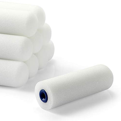 KUPOO 4" Foam Paint Roller High Density Covers for Mini Roller Kit11PCS