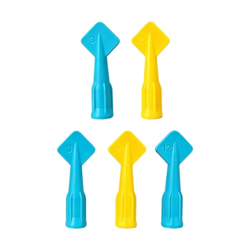 Caulk Tips Silicone Finishing Nozzle, 5 Size Caulk Tool Set
