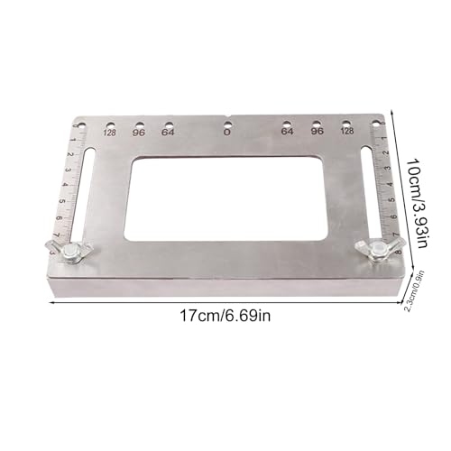 Cabinet Hole Drilling Template,Stainless Steel Professional Adjustable Hole Punch Locator - Portable Woodworking Accessories, Multifunctional Drill Template Guide for Enhanced Accuracy