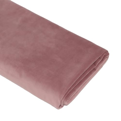 TinaKim Upholstery Fabric, Velvet Material, for Reupholstery Chairs Couch Cushions Cover (Pink, 3 Yards) - color: Pink, size: 3 yard pre cut