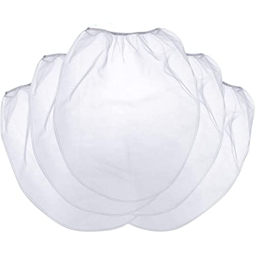 25 Pcs 5 Gallon Elastic Top Paint Strainer Bags White Fine Mesh Bag Filters for Hydroponics Painting Gardening