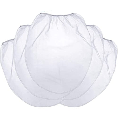 25 Pcs 5 Gallon Elastic Top Paint Strainer Bags White Fine Mesh Bag Filters for Hydroponics Painting Gardening