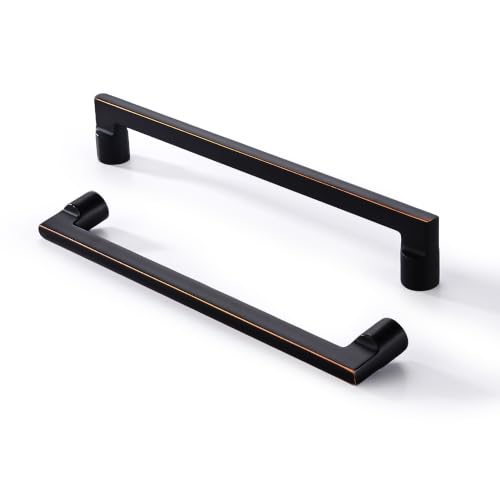 AVICCI 10 Pack Cabinet Pulls 10 Pack 7.5"/192mm Oil-Rubbed Bronze Kitchen Cabinet Handles Modern Pulls for Dresser Drawers,Cabinet Hardware Cabinet pulls - color: Oil Rubbed Bronze, size: 7.5"(192mm)Hole Center-5Pcs