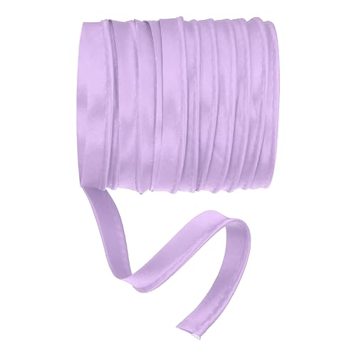 YELARXI Maxi Piping Bias Tape 5Yards Piping Trim with Cord Light Purple - color: Light Purple