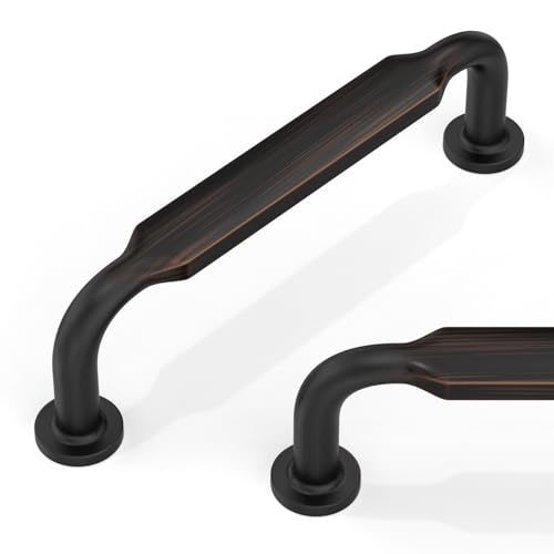 10 Pack Oil Rubbed Bronze Cabinet Pulls 3.75 Inch(96mm) Kitchen Cabinet Handles Cabinet Hardware for Drawer Pulls - color: Oil Rubbed Bronze, size: 3.75" Hole Center