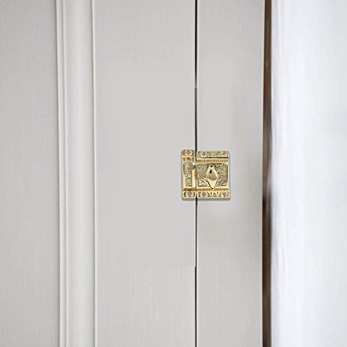 A29 Cabinet Latch, Solid Brass, Polished Lacquered, Windsor Knob - color: Polished Lacquered-D