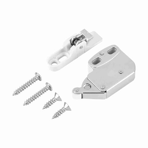Generic Push to Open Cabinet Latch, ABS Retardant Anti Slip Touch Catch Lock, with Spring Release Mechanism, for Kitchen Cupboard Bedroom Doors